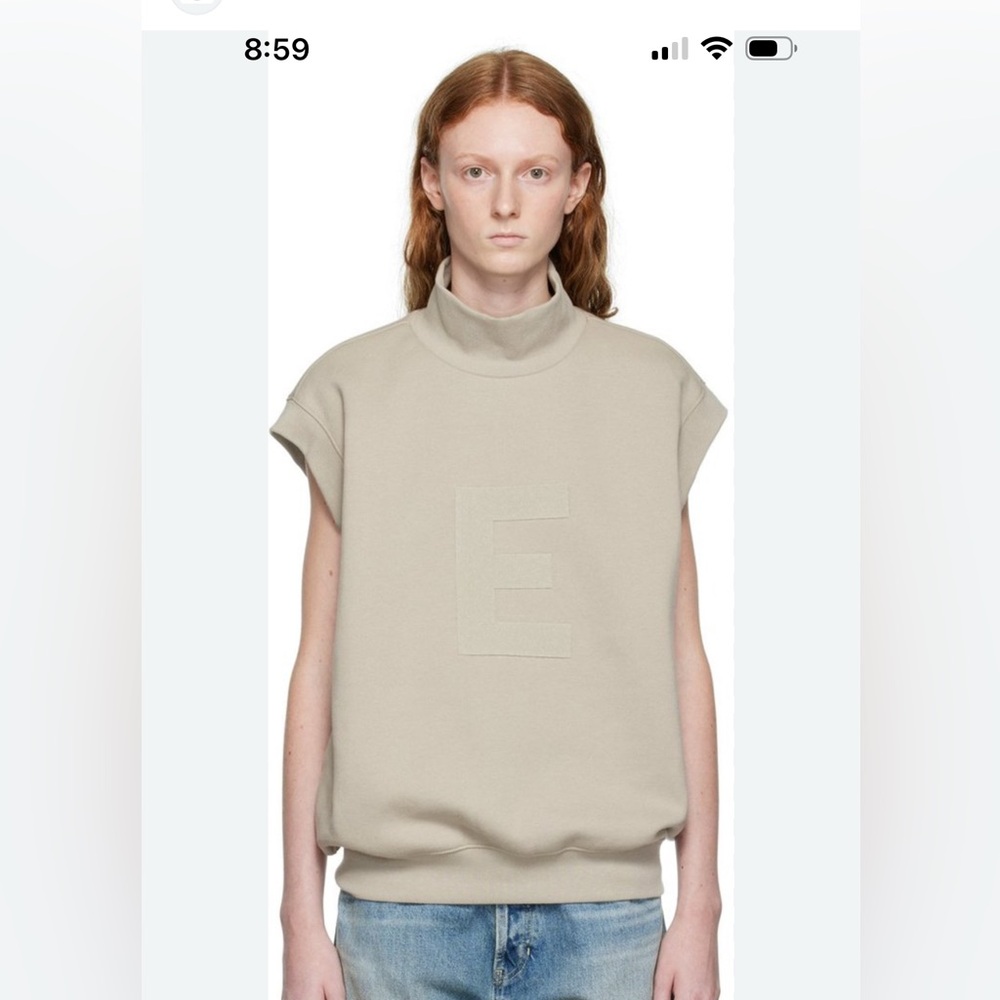 Authentic Fear of God Essentials piece – see tag and logo details in photos